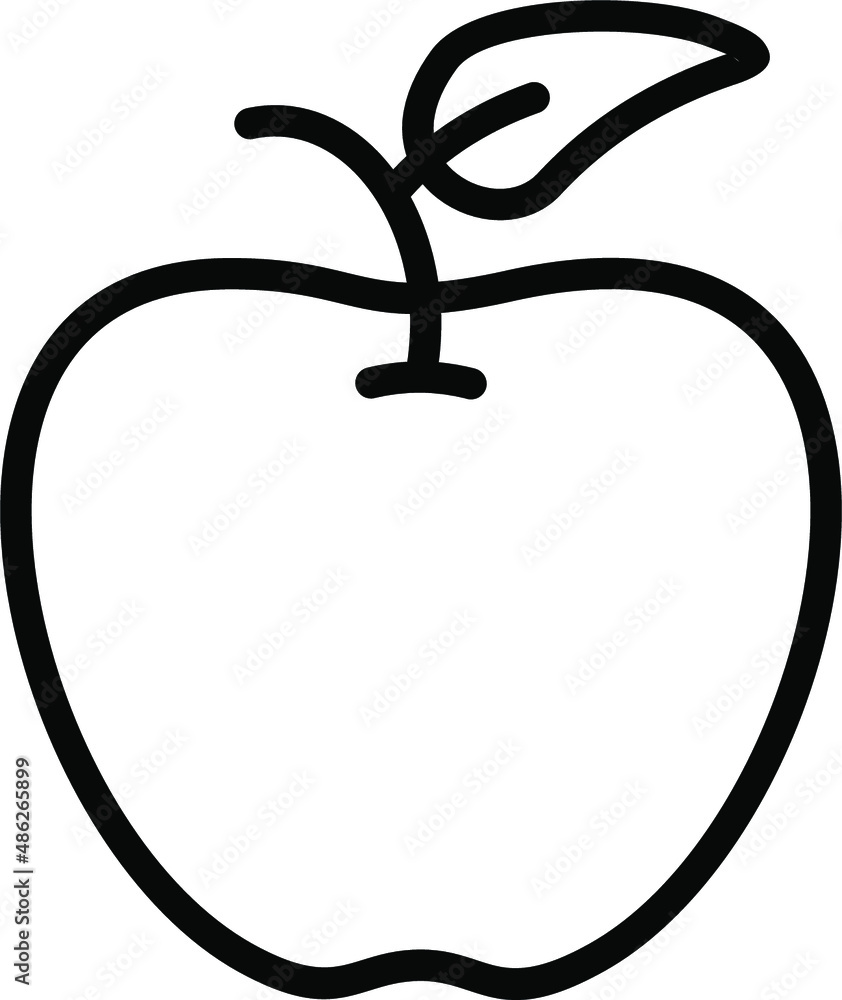 Apple Line Icon Apple Line Icon
