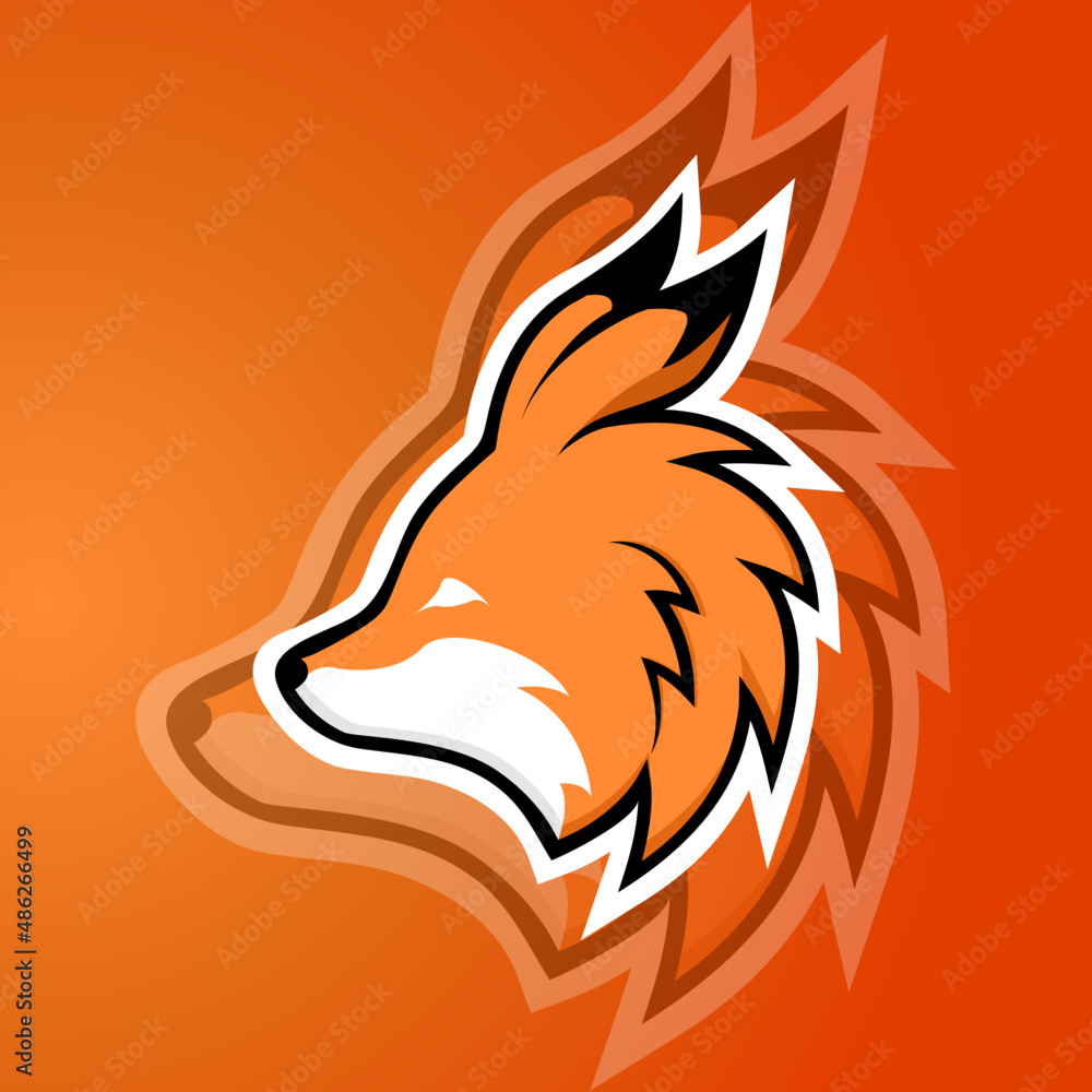 Fox emblem logo. E-sport gaming logo template. Suitable for e-sports, clubs, or communities that can be represented by this logo Fox emblem logo. E-sport gaming logo template. Suitable for e-sports, clubs, or communities that can be represented by this logo