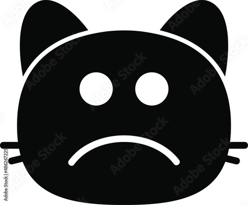 cat cry Glyph Icon