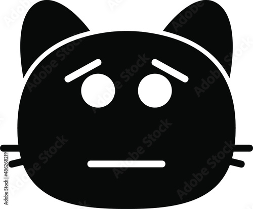 cat upset Glyph Icon