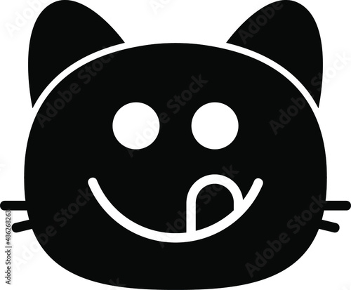 cat yummy Glyph Icon