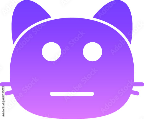 cat neutral Glyph Gradient