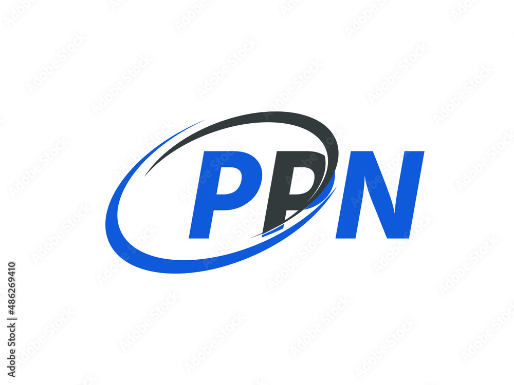 PPN letter creative modern elegant swoosh logo design PPN letter creative modern elegant swoosh logo design