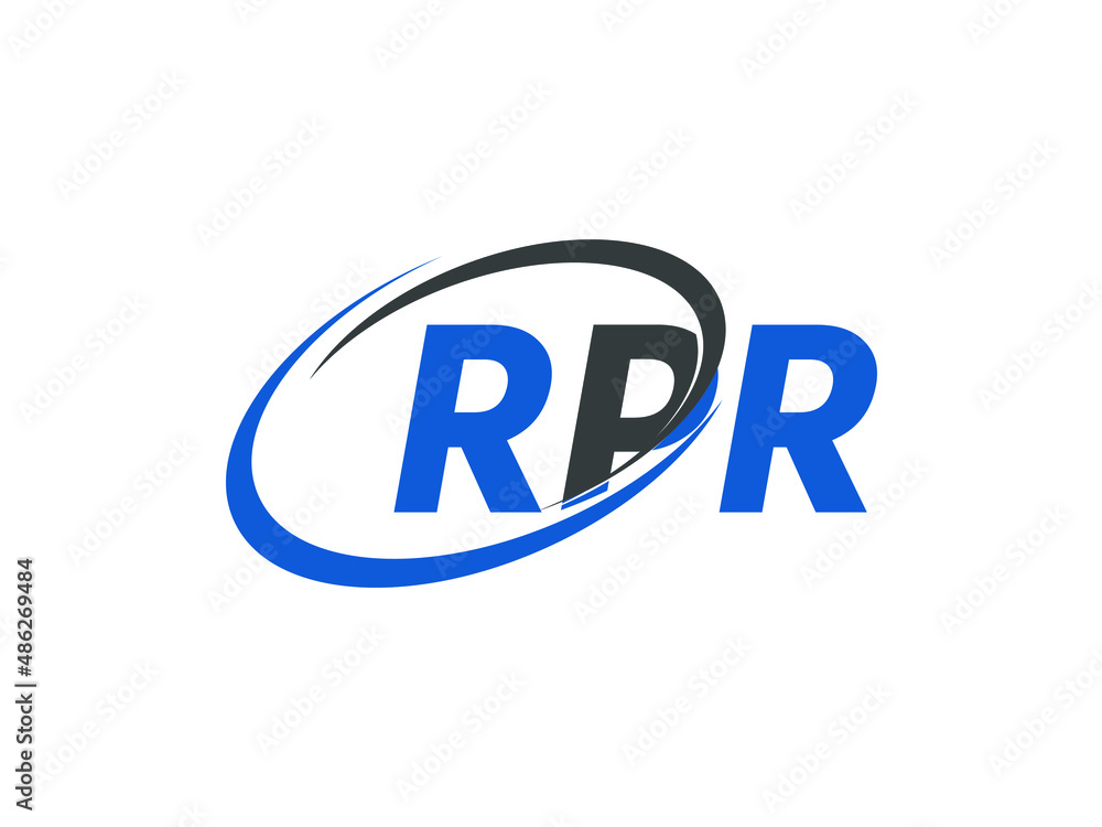 RPR letter creative modern elegant swoosh logo design RPR letter creative modern elegant swoosh logo design