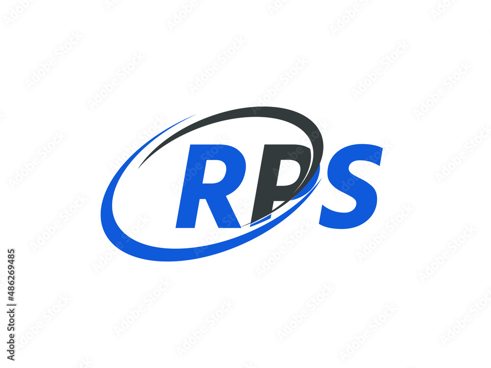 RPS letter creative modern elegant swoosh logo design RPS letter creative modern elegant swoosh logo design