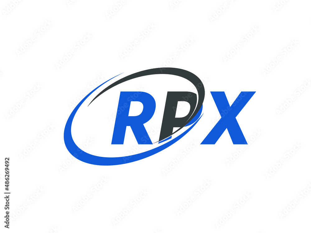 RPX letter creative modern elegant swoosh logo design RPX letter creative modern elegant swoosh logo design