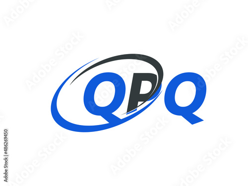 QPQ letter creative modern elegant swoosh logo design