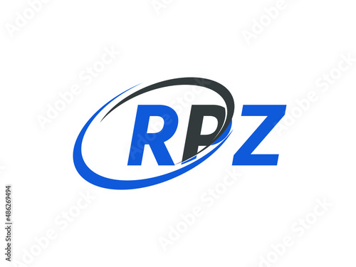 Free Download RPZ letter creative modern elegant swoosh logo design - GFXLoad