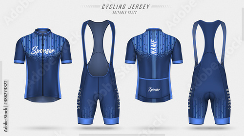 Cycling jersey, front and back