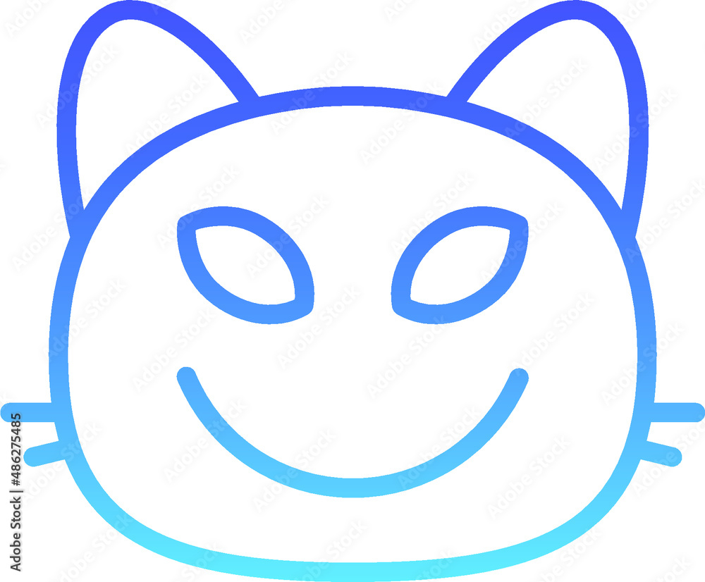 cat devil I Line Gradient cat devil I Line Gradient