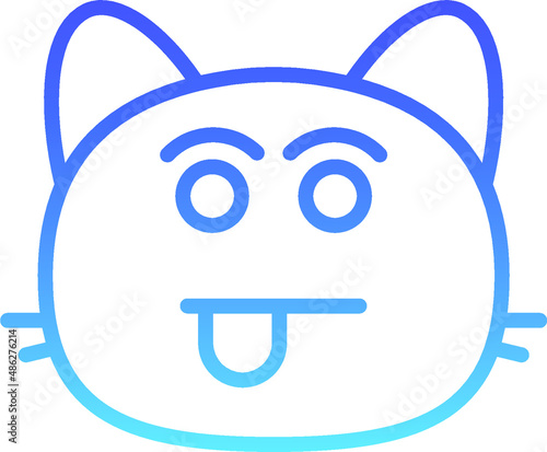 cat tease Line Gradient