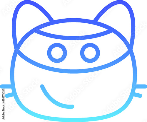 cat thief Line Gradient