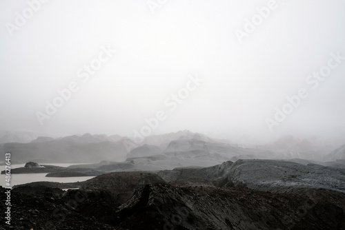 Gletscher Svinafellsj  kull bei Skaftafell im Vatnaj  kull-nationalpark