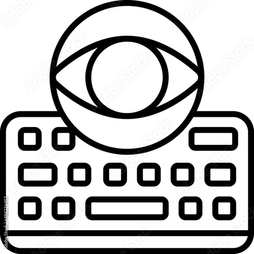 keylogger outline icon