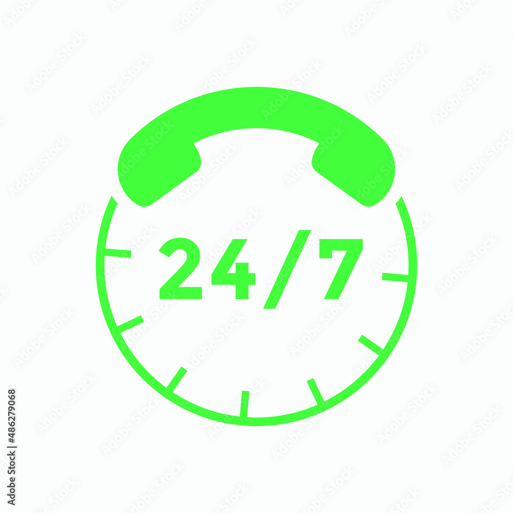 24 hours customer service icon  | 24 7 support icon sign button | customer service icon 
