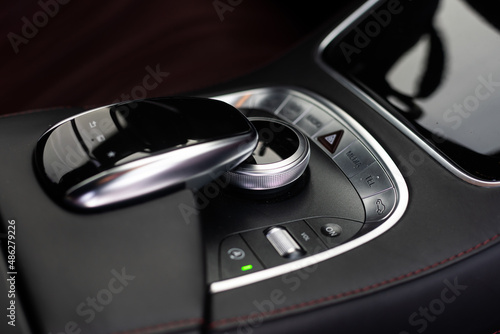 Mercedes Modern Car Interior Concept For Automobile And Technology. black car modern elements