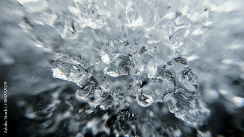 water drops on a glass