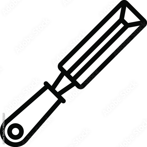Chisel Line Icon