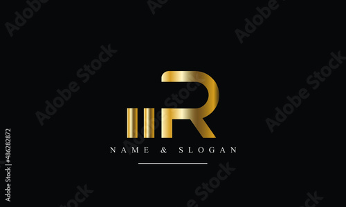 RM, MR, R, M abstract letters logo monogram