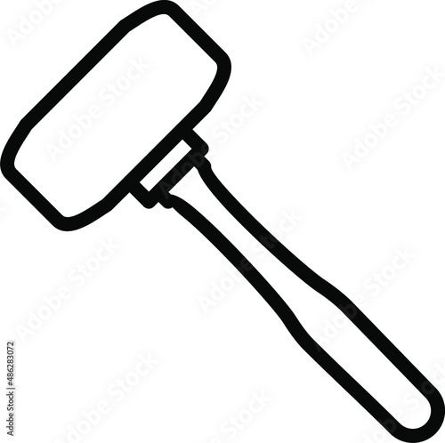 Sledgehammer Line Icon