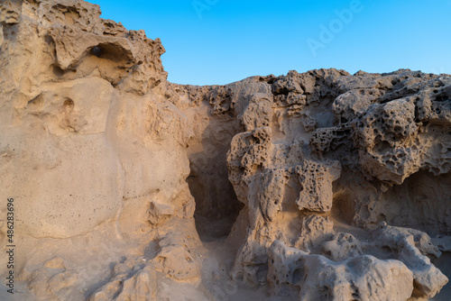 Limestone Formations on Fuerteventura, Spain