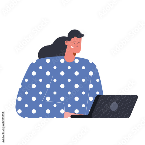 woman worker character
