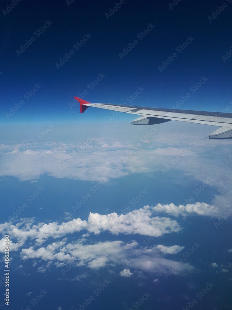 Obraz premium view from airplane window