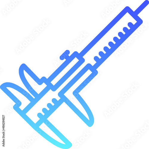 Caliper Line Gradient