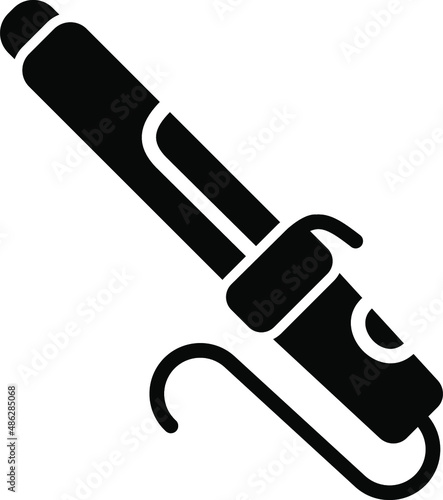 Hair Roller Glyph Icon