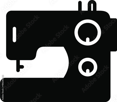 Sewing Machine Glyph Icon