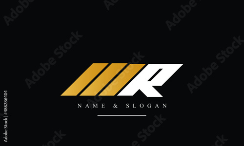 RM, MR, R, M abstract letters logo monogram photo