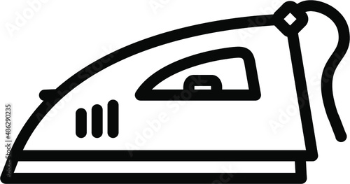 Electric Iron Line Icon