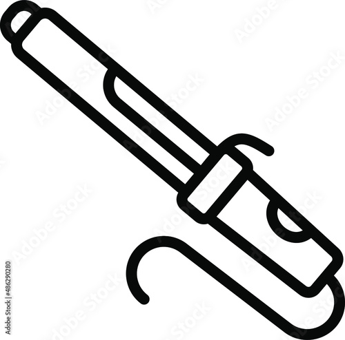 Hair Roller Line Icon
