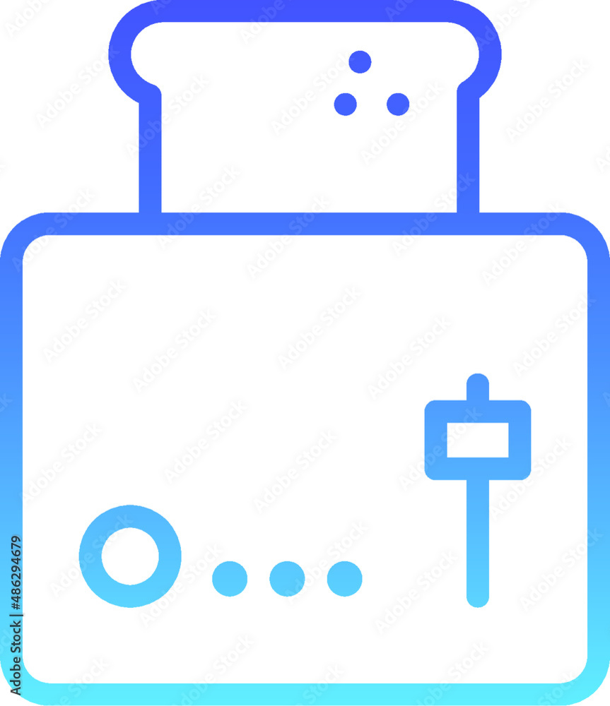 Obraz premium Toaster Line Gradient