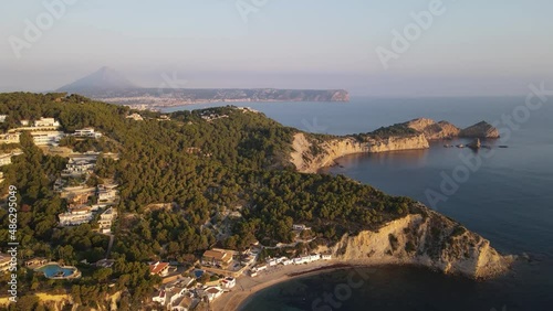 It's dawning in Mirador de la Falzia, Jávea, Spain