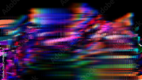 Abstract multicolored neon textural linear background.