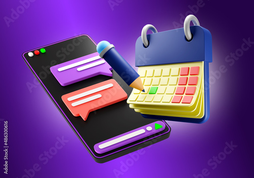 Concept online calendar app...