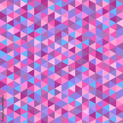 Seamless triangle pattern. Abstract geometric wallpaper of the surface. Tiled background. Print for polygraphy, posters, t-shirts and textiles. Mosaic texture. Doodle for design