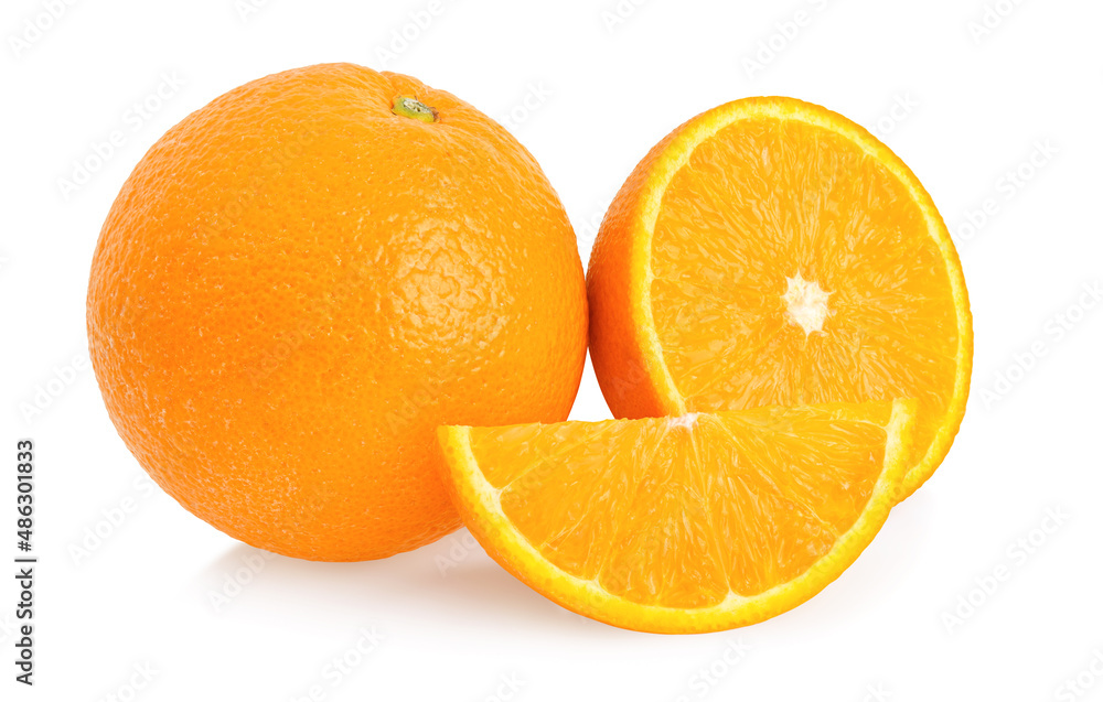 fresh orange isolated on white background fresh orange isolated on white background