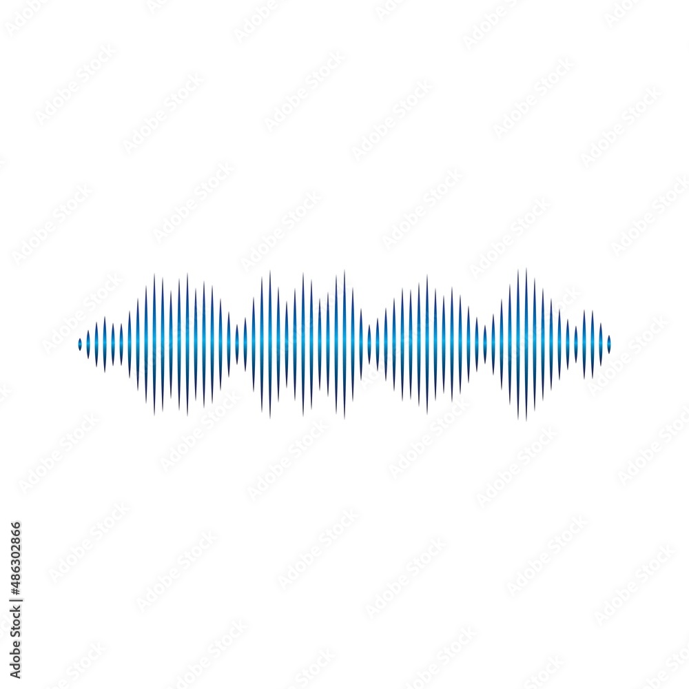Sound waves vector illustration Sound waves vector illustration