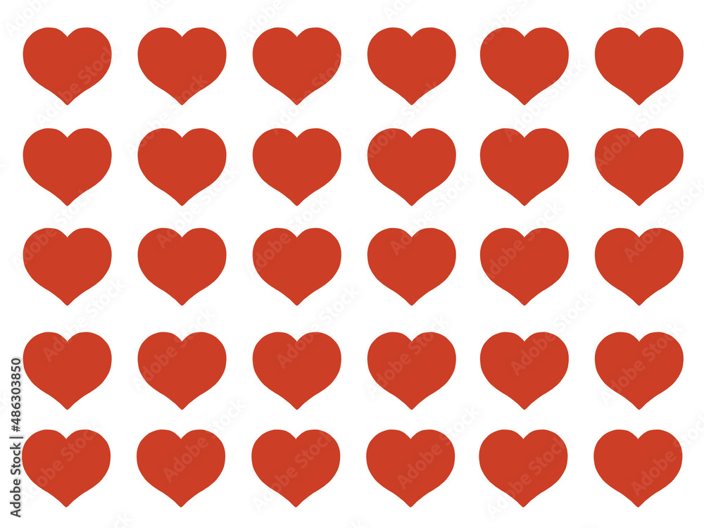 red hearts background