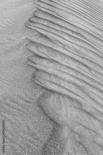 Sand Patterns on Sand Dune in Death Valley National Park