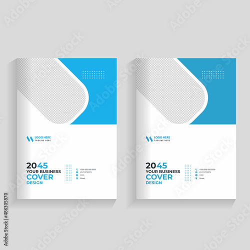 Creative corporate book cover design template