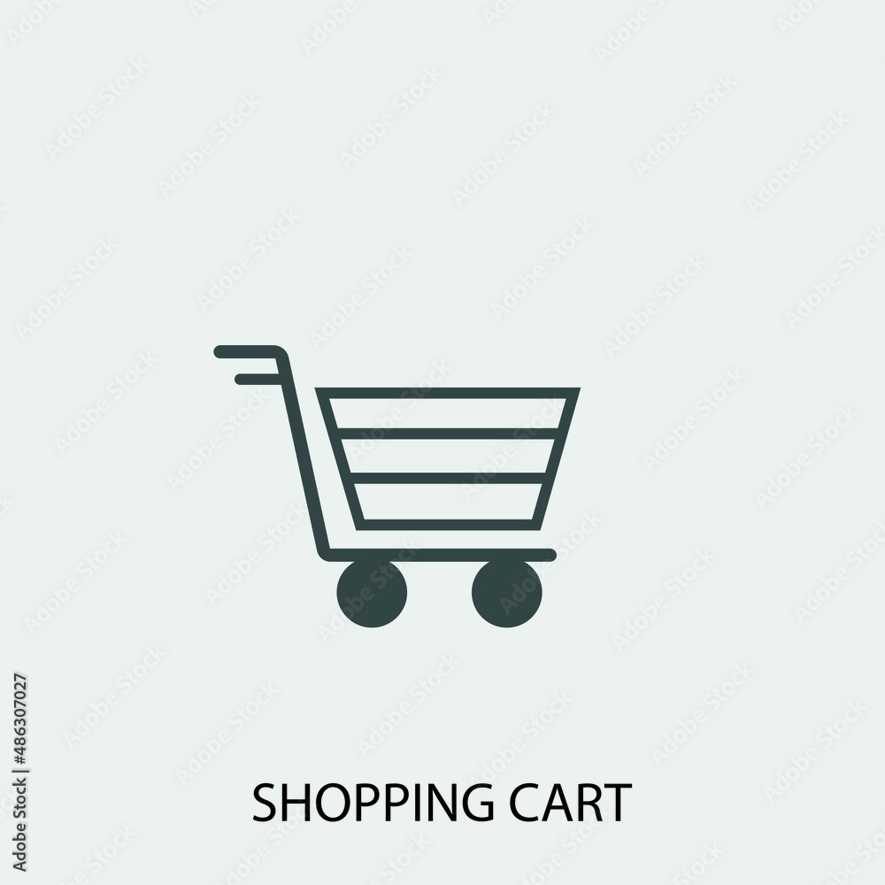 Shopping_cart vector icon illustration sign Shopping_cart vector icon illustration sign
