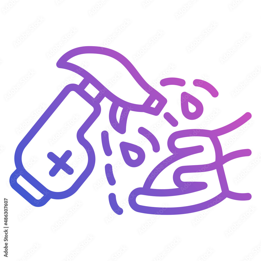 Disinfectant Hand line gradient icon. Can be used for digital product, presentation, print design and more. Disinfectant Hand line gradient icon. Can be used for digital product, presentation, print design and more.