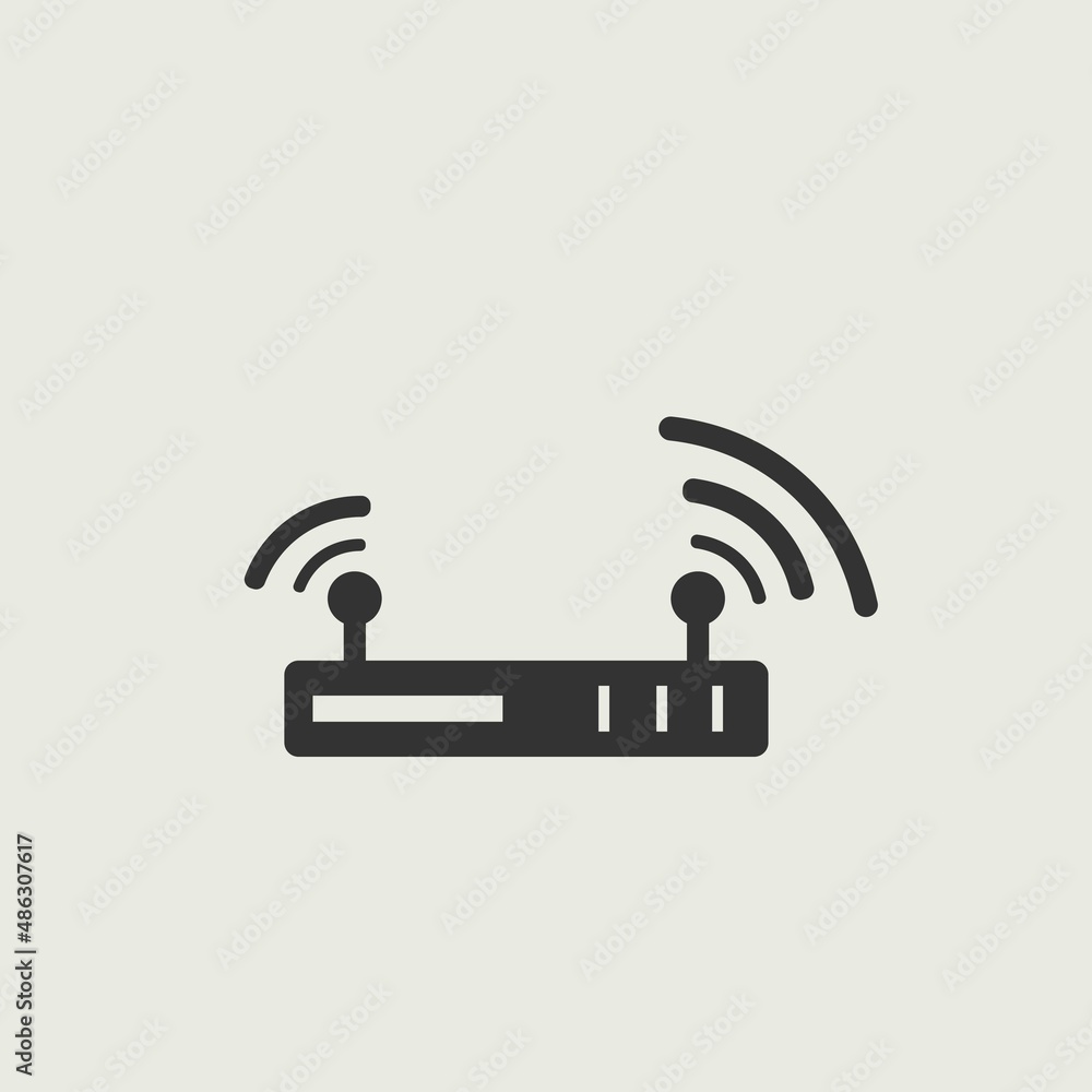 Wifi vector icon illustration sign Wifi vector icon illustration sign