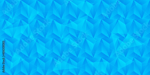 Fototapeta Naklejka Na Ścianę i Meble -  Seamless triangle pattern. abstract background. Turquoise neutral backdrop for presentation design. 