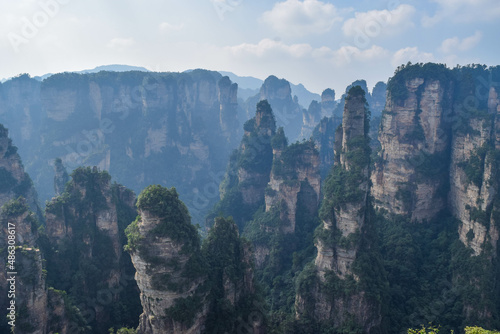 Mountains of Zhangjiajie park in China