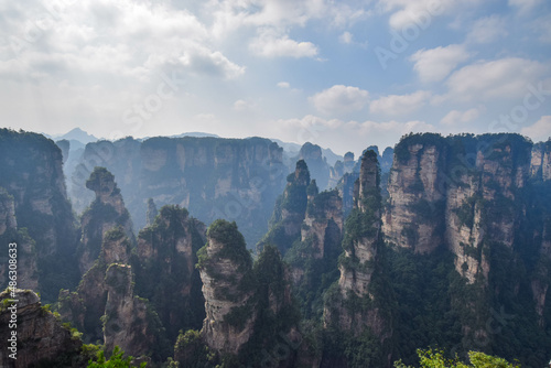 Mountains of Zhangjiajie park in China