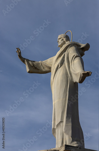 Statue of Jesus Christ. Sacred Heart. Christianity symbol